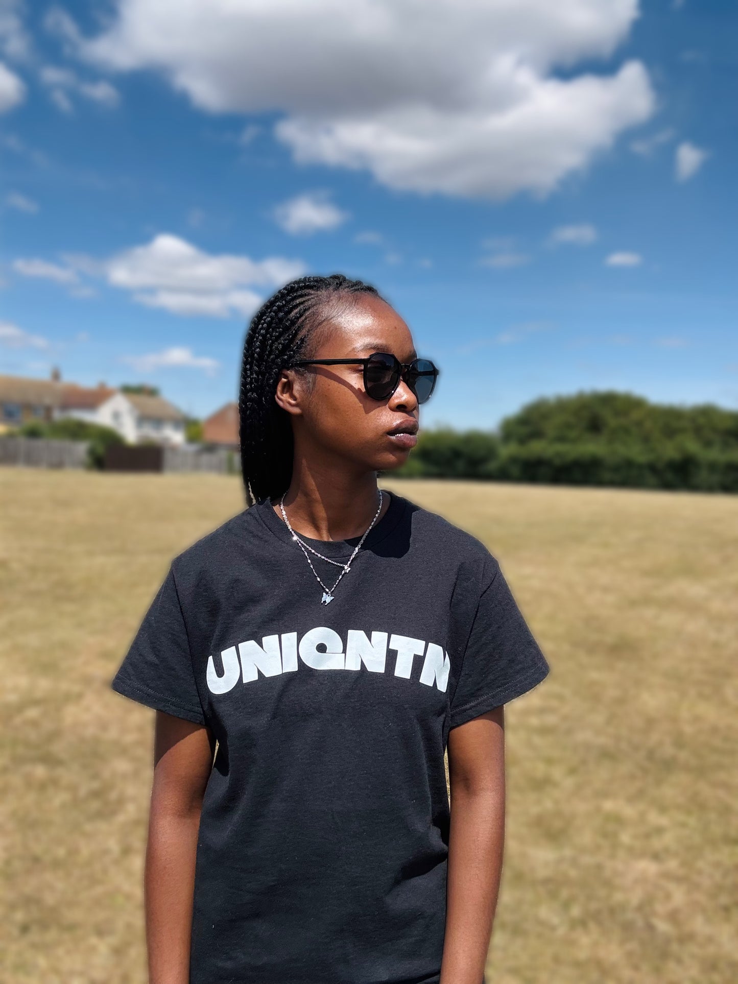 “The First Mark” black tee